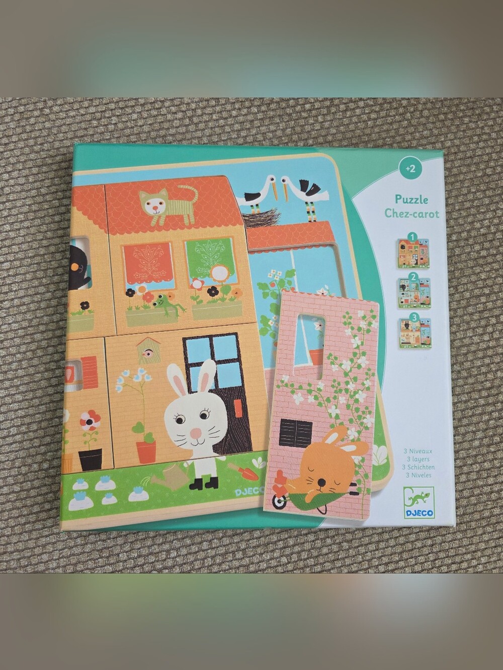 Djeco 3 layers puzzle. 2+
